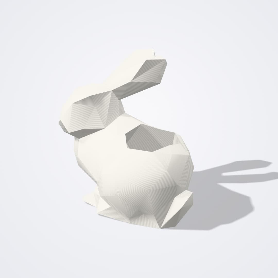 Maceta Conejo Low Poly