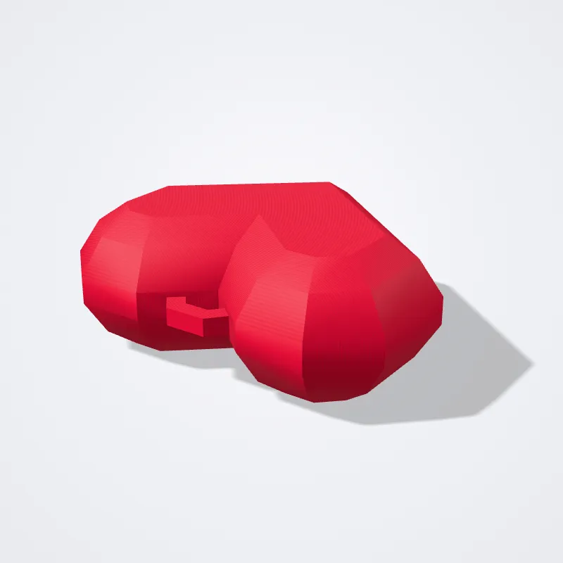 Llavero Corazón Low Poly impreso en 3D