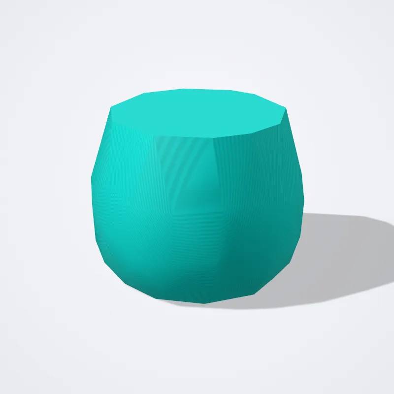 Maceta Low Poly impreso en 3D