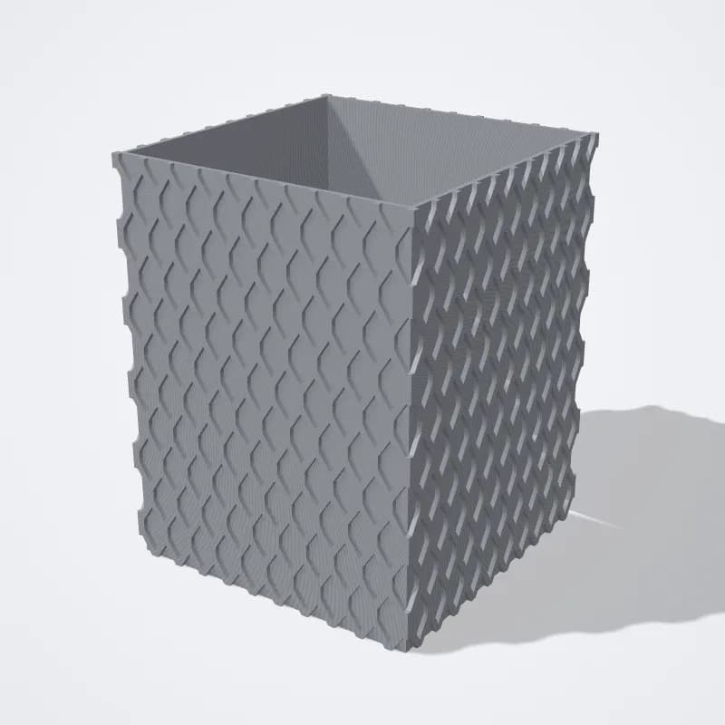 Maceta Industrial Monstera impreso en 3D