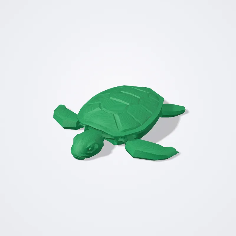 Tortuga Marina Flexi impreso en 3D
