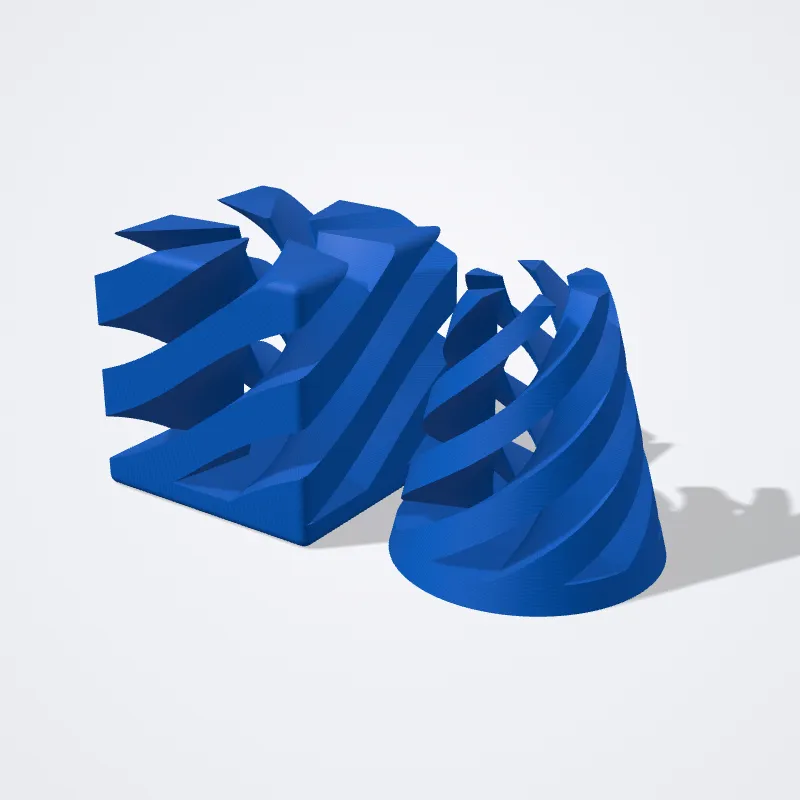 Espirales Entrelazadas impreso en 3D
