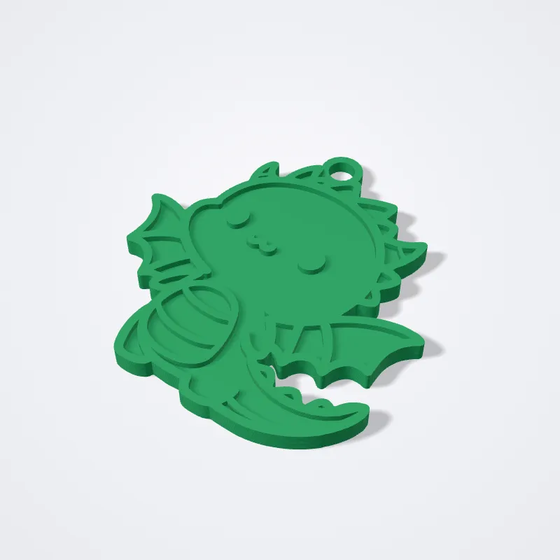 Llavero Dragoncito impreso en 3D