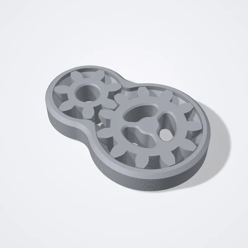 Llavero Engranaje Antiestrés impreso en 3D