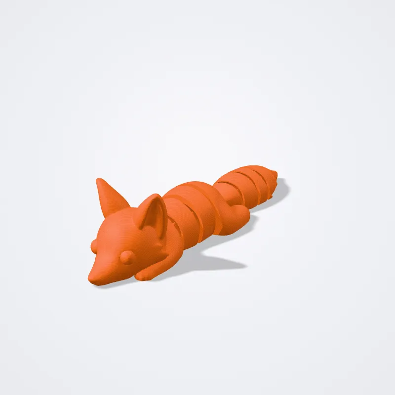 Llavero Zorrito Flexi impreso en 3D