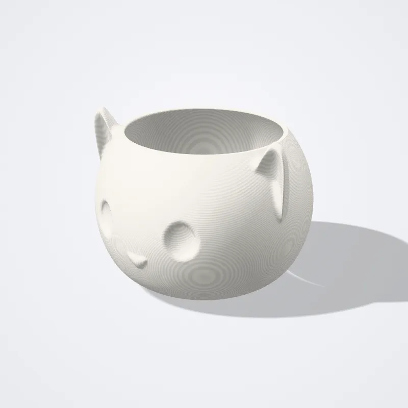 Maceta Gatito impreso en 3D