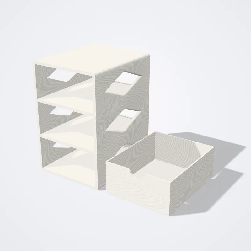 Organizador de 3 Gavetas impreso en 3D
