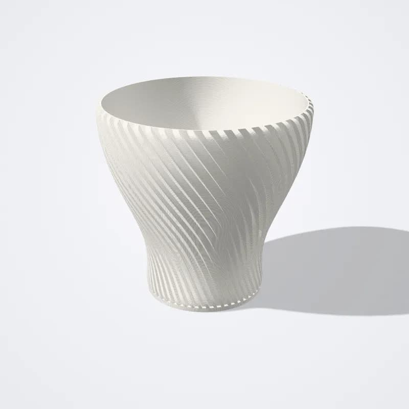 Pantalla de Lámpara Espiral impreso en 3D